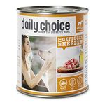 daily choice - 12 x 800 g - Nassfutter für Hunde - getreidefrei - Mit Geflügelherzen - 70% Frischfleisch- und Innereienanteil Optimale Verträglichkeit