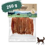 Wildes Land - Hühnerbrust in Streifen - 250 g - Extra viel Fleisch (93%) - Getreide- und glutenfrei - Unter 4% Fett - Für Hunde und Katzen