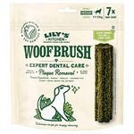 Lily’s Kitchen Natürliche Woofbrush Zahnkauartikel für mittelgroße Hunde, 7er-Packung (7 x 28 g)