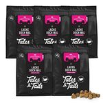 Tales & Tails® - Hunde Leckerlis aus 100% isländischem Lachs | Natürlich, Zuckerfrei, Getreidefrei, reich an Omega 3 | Kausnack Icebarks „Lachs doch mal“ von | 5 x 70g Tüten Hundesnack