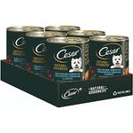 CESAR Premium Hundenassfutter in der Dose - NATURAL GOODNESS - Dose mit Huhn 6 x 400g