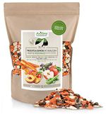 AniForte Barf Zusatz für Hunde Früchte und Gemüse mit Kräutern 1kg - Naturprodukt, Barf Ergänzungsfutter, glutenfrei, Flocken ohne künstliche Zusätze, 100% Natur Ergänzung barfen, Futter