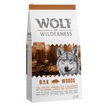 Wolf of Wilderness Trockenfutter für ausgewachsene Hunde, Eichenholz, mit frischem Huhn und Wildschwein (12 kg)