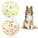 Hundeball,Hundespielzeug Ball,hundespielzeug unzerstörbar,hundespielzeug Intelligenz, Hundespielzeug Ø 7.5cm,Ideal für Große & Kleine Hunde-2 Stück