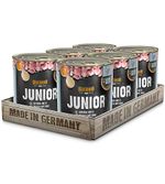 Belcando Super Premium Dose [6x800g Junior Geflügel & Ei] | Nassfutter für Hunde | Feuchtfutter Dose | Alleinfutter für Hunde Aller Rassen