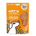 Lily’s Kitchen Leckerchen für ausgewachsene Hunde 8er Pack (8 x 70 g) Simply Glorious Chicken Jerky mit 80 % Huhn