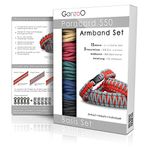 Ganzoo Paracord 550 Armband Set selbst knüpfen, Bastelset, Knüpfset, DIY Bracelet