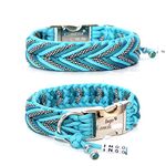 Paracord Halsband - Arrow, Hundehalsband, wahlweise mit Gravur und weiteren Extras