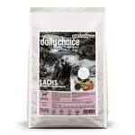 daily choice grainfree - 15 kg - Trockenfutter für Hunde - getreidefrei - Lachs mit Kartoffeln und Erbsen - Monoprotein mit Frischfleisch - Enthält Chicorée, Grünlippmuschel und wertvolle Kräuter