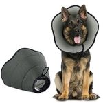 BONTHEE Halskrause Hund,Atmungsaktive Haustier Elisabethanischer,Weich Schutzkragen Hund Nach Op,Adjustable Elizabethan Collar for Large Dogs to Stop Licking Wound,Lightweight