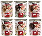 24 x 800g (6 x Rinderpansen, 6 x Huhn, 6 x Lamm, 6 x Wild) Mischpackung Bewi Dog Fleischkost